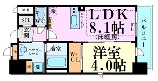 エステムコート谷町九丁目の物件間取画像